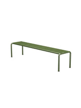 Avanti Bench, Long fra Houe - OLIVENGRØN STÅL STEL - GRØN ALUMINIUM BORDPLADE - Jacobsen Plus