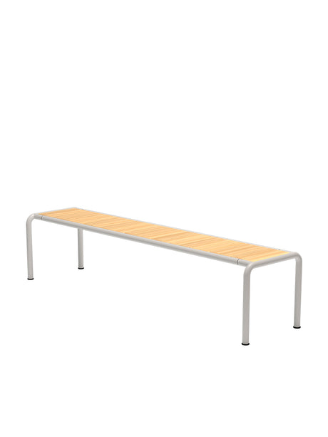 Avanti Bench, Long fra Houe - Muted White stel - Fyrretræ sæde - Jacobsen Plus
