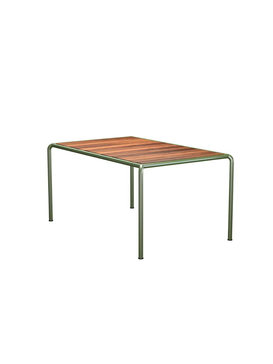 Avanti Dining table 153 x 98 cm fra Houe - OLIVENGRØN STÅL STEL - THERMO ASK BORDPLADE - Jacobsen Plus