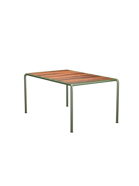 Avanti Dining table 153 x 98 cm fra Houe - OLIVENGRØN STÅL STEL - THERMO ASK BORDPLADE - Jacobsen Plus