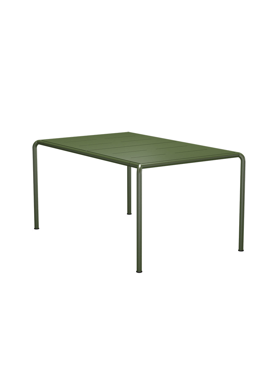 Avanti Dining table 153 x 98 cm fra Houe - Olive Green stel - Olive Green aluminium bordplade - Jacobsen Plus