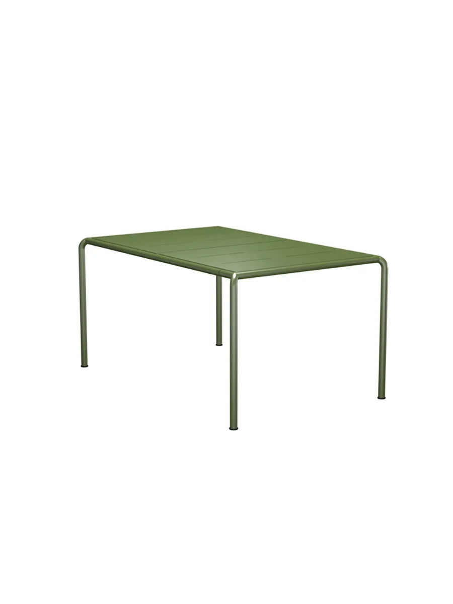 Avanti Dining table 153 x 98 cm fra Houe - OLIVENGRØN STÅL STEL - GRØN ALUMINIUM BORDPLADE - Jacobsen Plus
