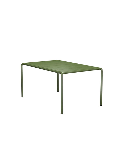 Avanti Dining table 153 x 98 cm fra Houe - OLIVENGRØN STÅL STEL - GRØN ALUMINIUM BORDPLADE - Jacobsen Plus