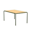 Olive Green stel - Fyrretræ bordplade