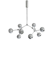Drop Chandelier Globe, Mini, Chrome fra 101 Copenhagen