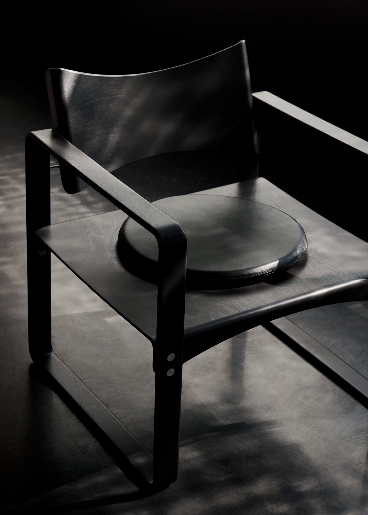 Pude til Series 270 F lænestol af Verner Panton - Sort læder - Envy Black 20321 - Jacobsen Plus