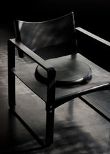 Pude til Series 270 F lænestol af Verner Panton - Sort læder - Envy Black 20321 - Jacobsen Plus