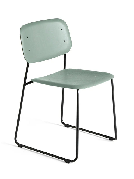 Soft Edge 50 Sled stol fra Hay - Dusty green - sort - Jacobsen Plus