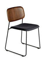 Soft Edge 50 Sled, polstret stol fra Hay - Røget eg - sort stel - Steelcut trio 195 - Jacobsen Plus