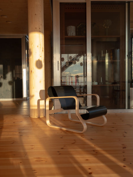 Armchair 41, Paimio fra Artek - Sort - Jacobsen Plus