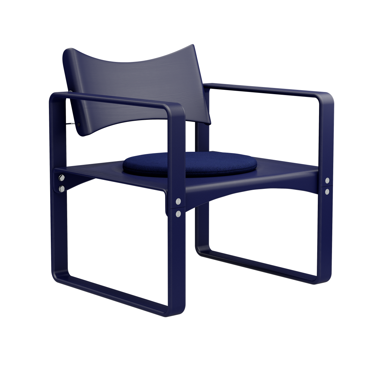 Pude til Series 270 F lænestol af Verner Panton - Blå tekstil - Hallingdal 65 763 - Jacobsen Plus