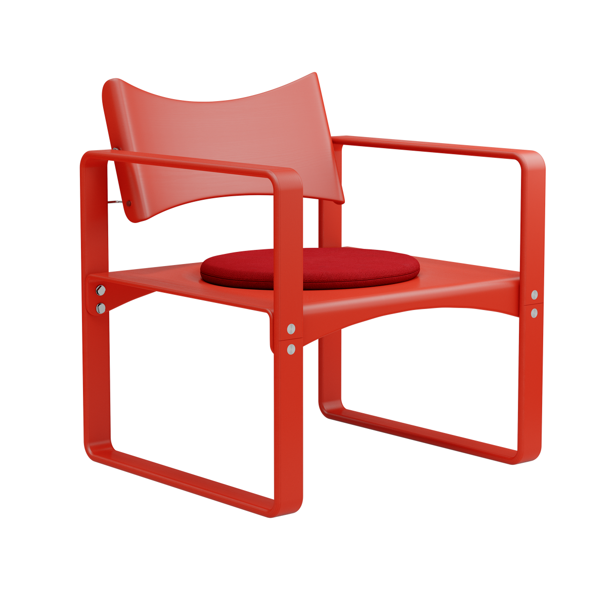 Pude til Series 270 F lænestol af Verner Panton - Rød tekstil - Hallingdal 65 657 - Jacobsen Plus