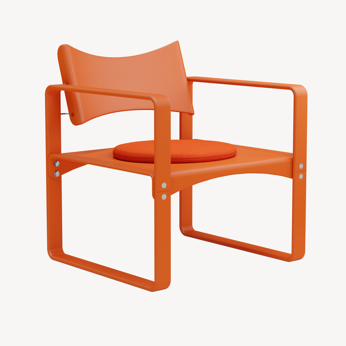 Pude til Series 270 F lænestol af Verner Panton - Orange tekstil - Hallingdal 65 590 - Jacobsen Plus