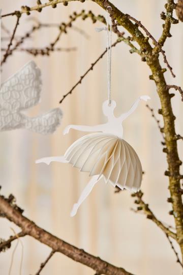 Papirklip ballerina i danseposition fra Ib Laursen - Brun - Jacobsen Plus