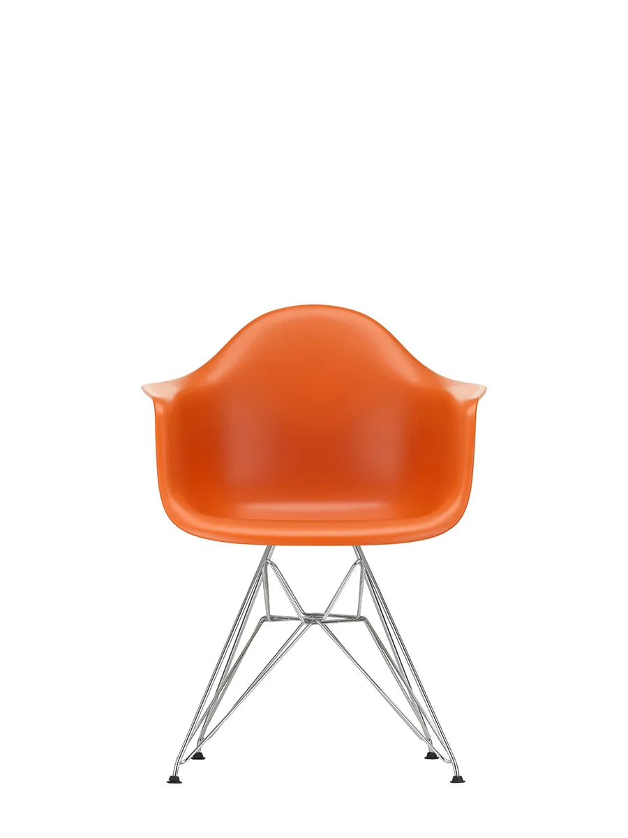 Eames Plastic Armchair DAR, forkromet fra Vitra - Rusty Orange - Jacobsen Plus