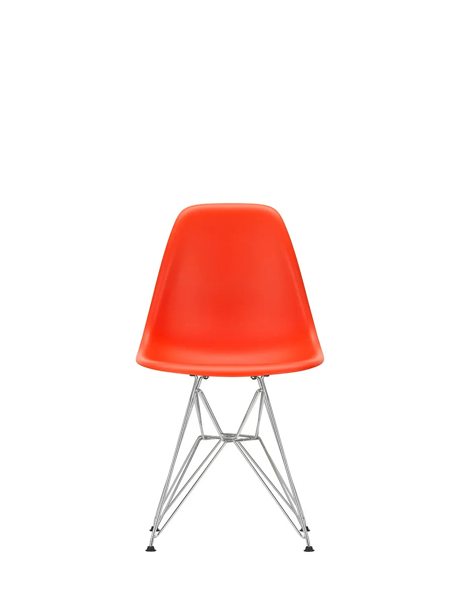Eames Plastic Side Chair DSR, forkromet fra Vitra - Poppy red - Jacobsen Plus