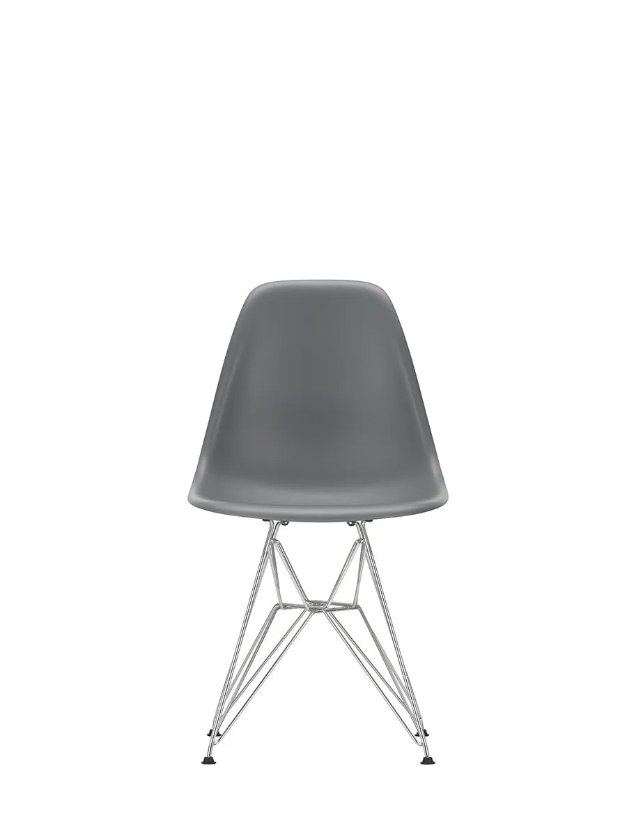 Eames Plastic Side Chair DSR, forkromet fra Vitra - Granite grey - Jacobsen Plus