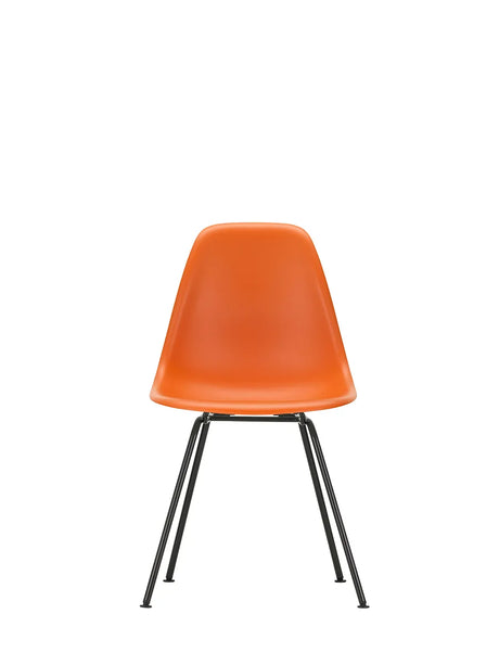 Eames Plastic Side Chair DSX, sort pulverlakeret fra Vitra - Mustard - Jacobsen Plus