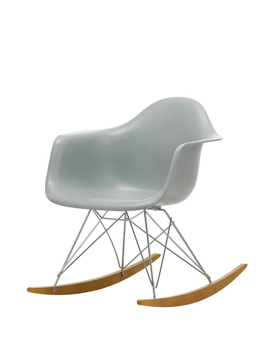 Eames Plastic Armchair RAR, gyngestol fra Vitra - Light grey - Jacobsen Plus