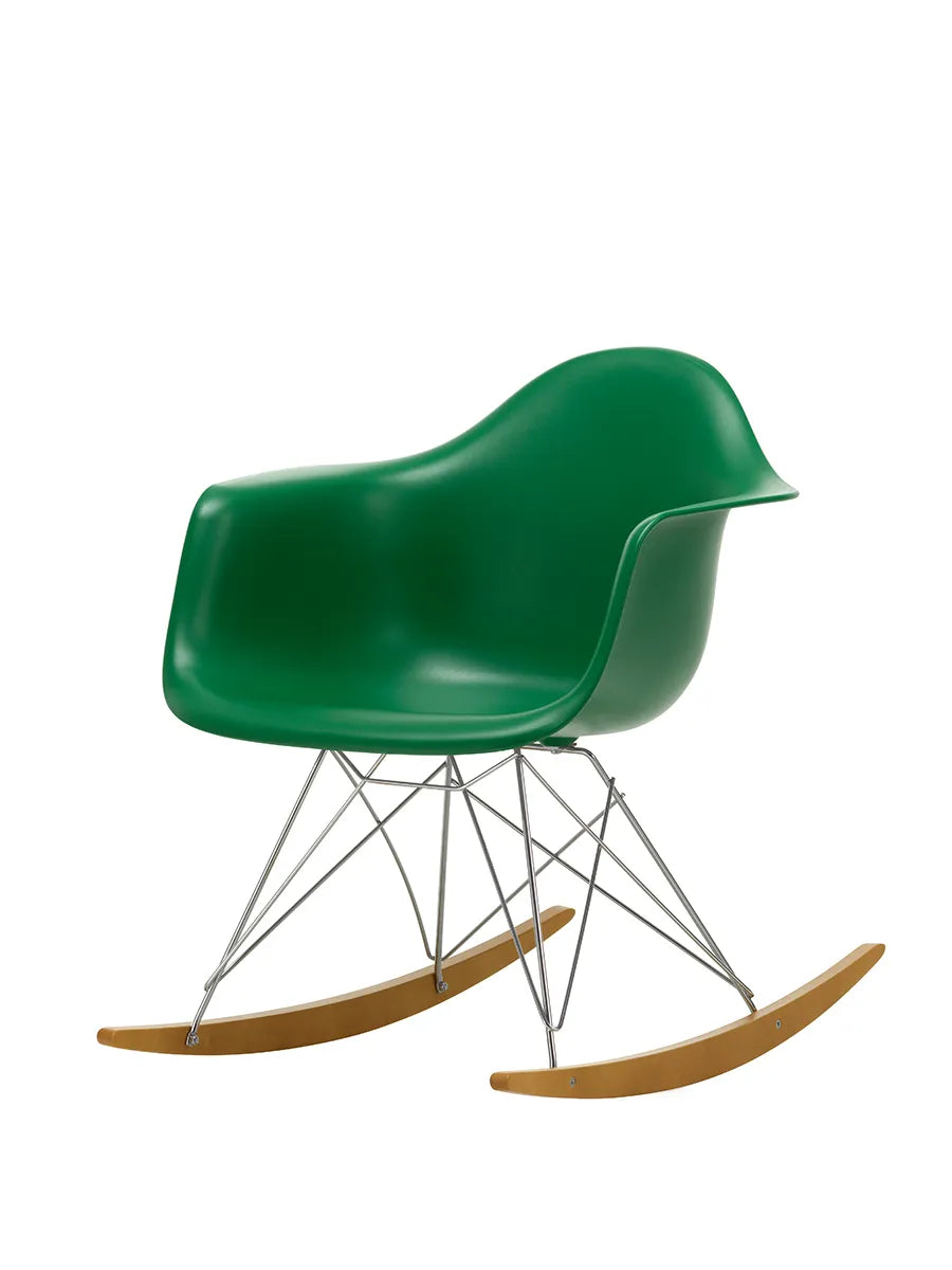 Eames Plastic Armchair RAR, gyngestol fra Vitra - Emerald - Jacobsen Plus