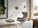 Grand Repos Lænestol, cream/dark brown fra Vitra - 6 - Jacobsen Plus