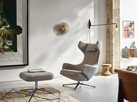 Grand Repos Lænestol inkl. Fodskammel, cognac (Premium Læder) fra Vitra - 3 - Jacobsen Plus