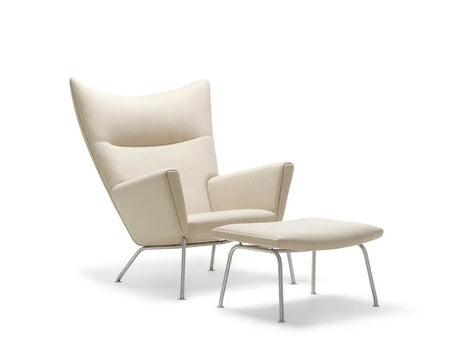 CH446 Skammel af Hans J. Wegner - Tekstil: Mood 2101 - Jacobsen Plus