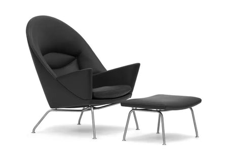 CH446 Skammel af Hans J. Wegner - Tekstil: Mood 2101 - Jacobsen Plus