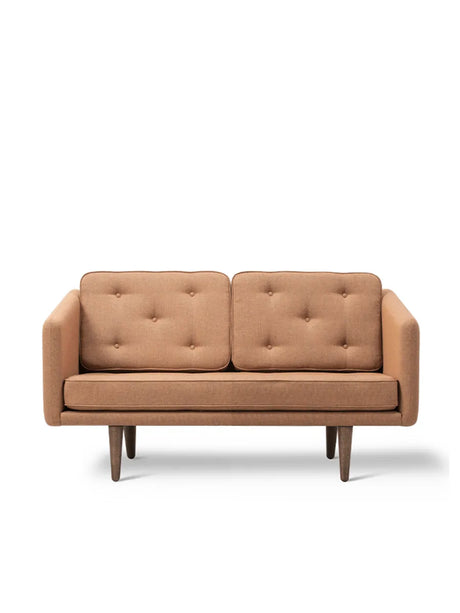 No. 1 Sofa 2-personer, re-wool af Børge Mogensen - Re-Wool 108 / Eg sæbe - Jacobsen Plus