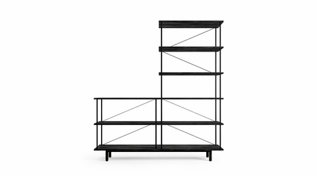 Seiton reol 3-3 R i sort eg fra Stellar Works - 1 - Jacobsen Plus