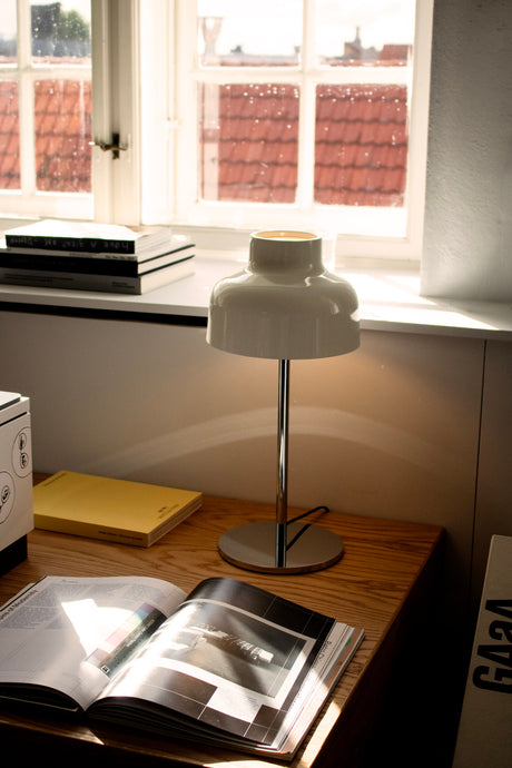 Santa & Cole - M64 bordlampe - Ultramarine blue aluminum - Jacobsen Plus