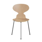 3100 Myren med 3 ben, krom stel af Arne Jacobsen - Ingen farve / Bøg - Jacobsen Plus