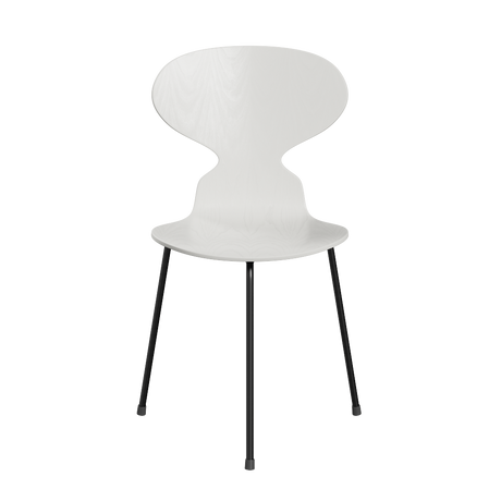 3100 Myren med 3 ben, sort stel af Arne Jacobsen - Farvet finér - Ask - Hvid (105) - Jacobsen Plus