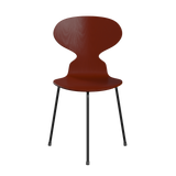 3100 Myren med 3 ben, sort stel af Arne Jacobsen - Farvet finér - Ask - Venetian Red (675) - Jacobsen Plus