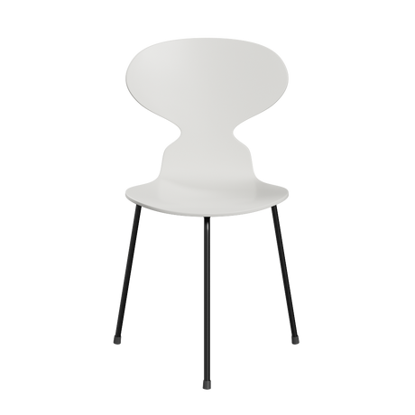 3100 Myren med 3 ben, sort stel af Arne Jacobsen - Lakeret finér - Hvid (100) - Jacobsen Plus