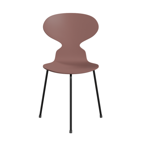 3100 Myren med 3 ben, sort stel af Arne Jacobsen - Lakeret finér - Wild Rose (630) - Jacobsen Plus