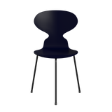 3100 Myren med 3 ben, sort stel af Arne Jacobsen - Lakeret finér - Midnight Blue (890) - Jacobsen Plus