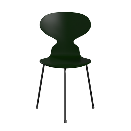 3100 Myren med 3 ben, sort stel af Arne Jacobsen - Lakeret finér - Evergreen (950) - Jacobsen Plus
