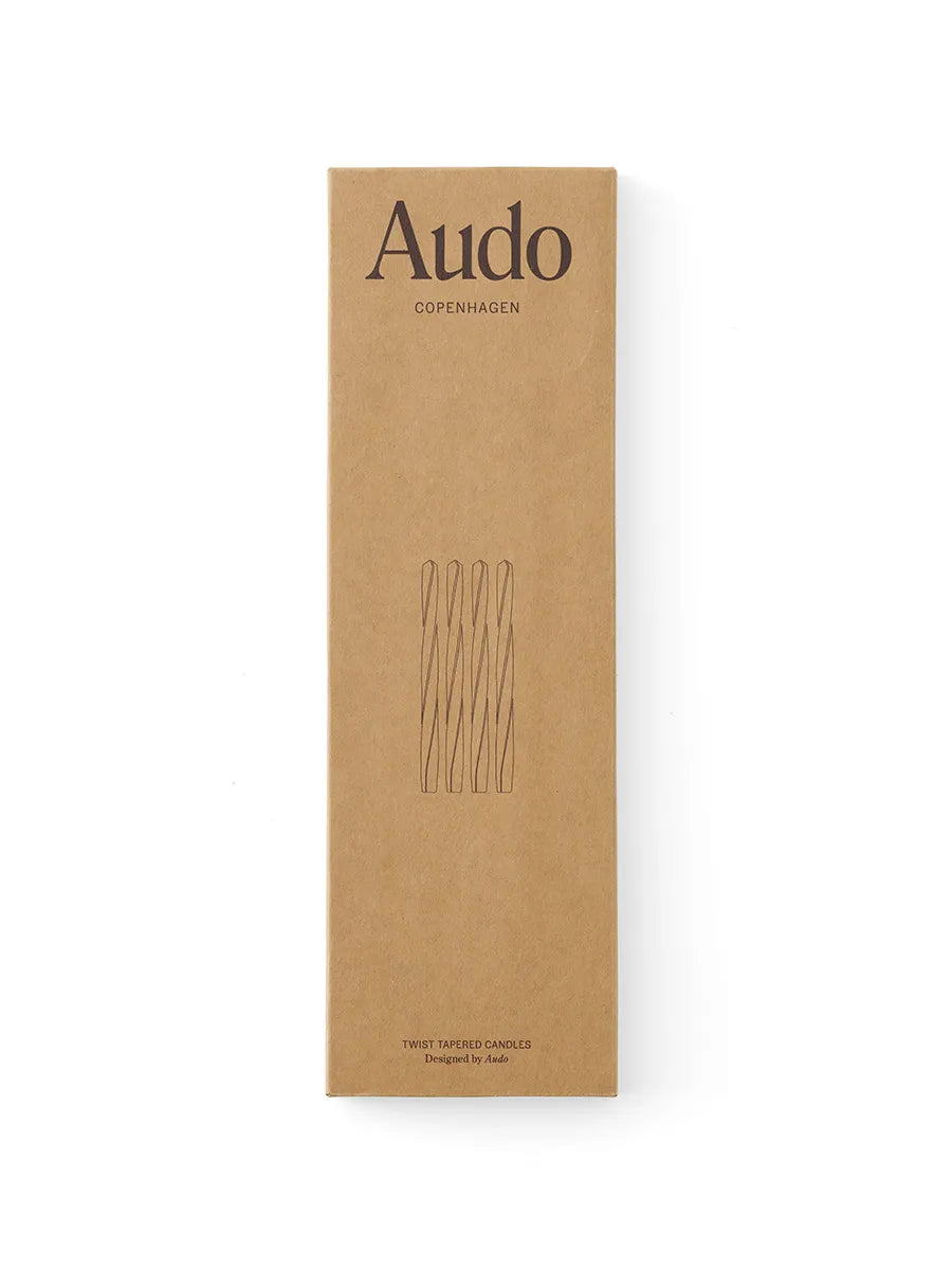 Twist Tapered Lys, sæt á 4 stk. fra Audo Copenhagen