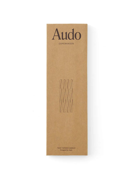 Twist Tapered Lys, sæt á 4 stk. fra Audo Copenhagen - Warm - Jacobsen Plus