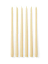 Spire Smooth Tapered Lys, sæt á 6 stk. fra Audo Copenhagen - Ivory - Jacobsen Plus