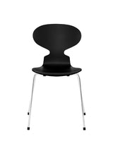 3101 Myren Stol lakeret af Arne Jacobsen - Sort / Krom - Jacobsen Plus