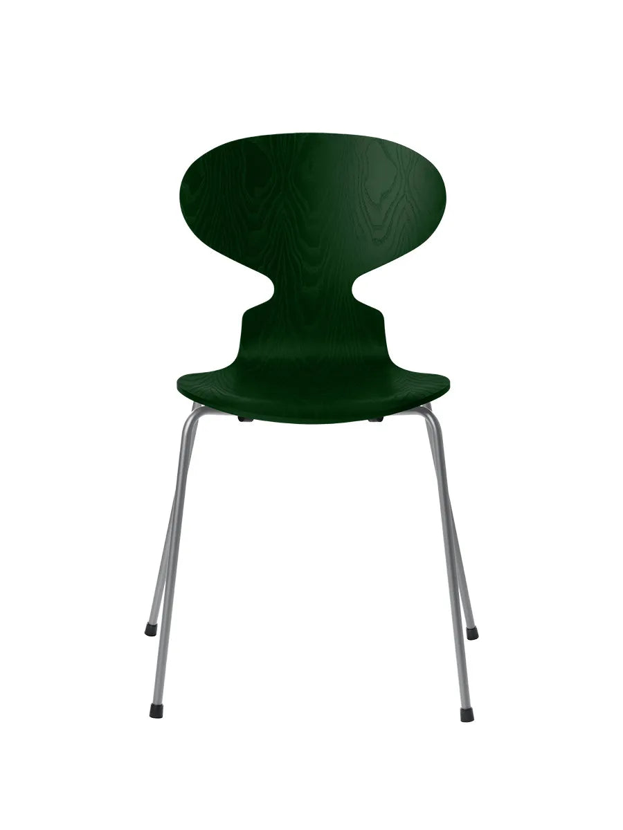 3101 Myren Stol i farvet ask af Arne Jacobsen - Evergreen / Silver Grey - Jacobsen Plus
