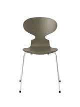 3101 Myren Stol i farvet ask af Arne Jacobsen - Olive Green / Krom - Jacobsen Plus