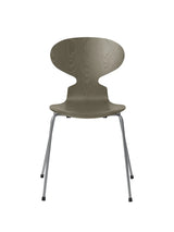 3101 Myren Stol i farvet ask af Arne Jacobsen - Olive Green / Silver Grey - Jacobsen Plus