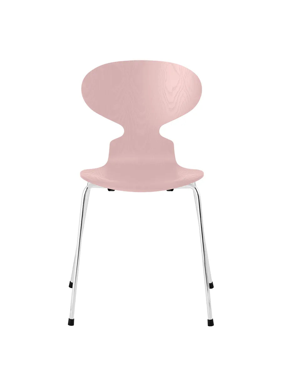 3101 Myren Stol i farvet ask af Arne Jacobsen - Pale Rose / Krom - Jacobsen Plus