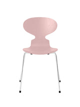 3101 Myren Stol i farvet ask af Arne Jacobsen - Pale Rose / Krom - Jacobsen Plus