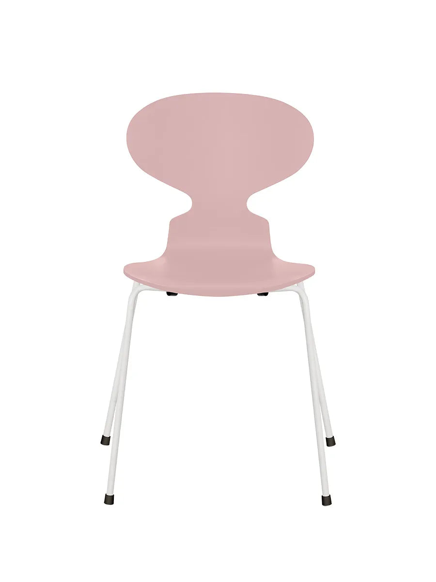3101 Myren Stol lakeret af Arne Jacobsen - Pale Rose / Hvid - Jacobsen Plus