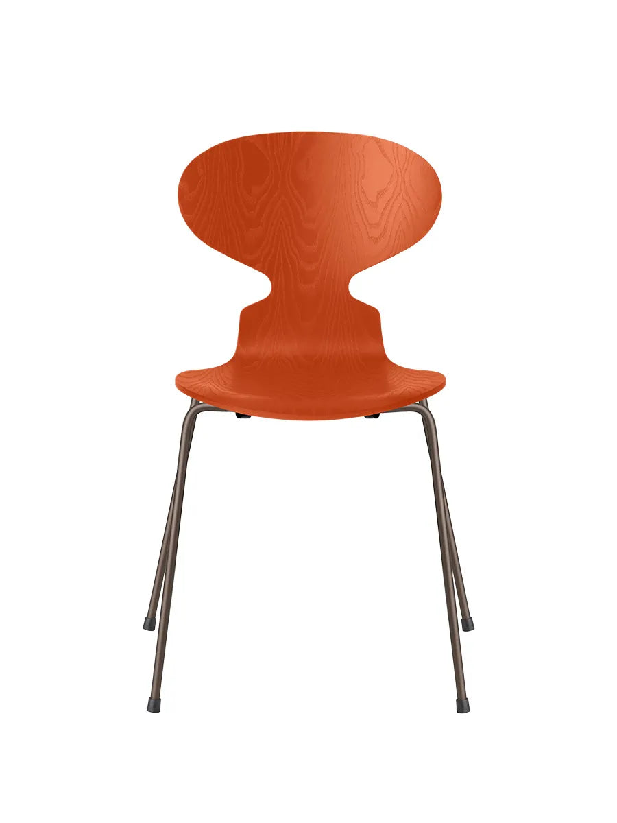 3101 Myren Stol i farvet ask af Arne Jacobsen - Paradise Orange / Brown Bronze - Jacobsen Plus