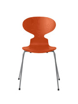 3101 Myren Stol i farvet ask af Arne Jacobsen - Paradise Orange / Silver Grey - Jacobsen Plus